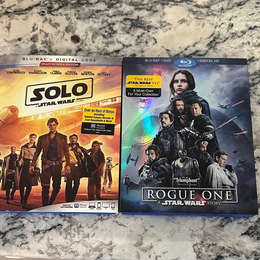 Star Wars Blu-ray Set: Solo & Rogue One